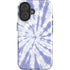 Purple Tie Dye iPhone 16 Plus Impact Case